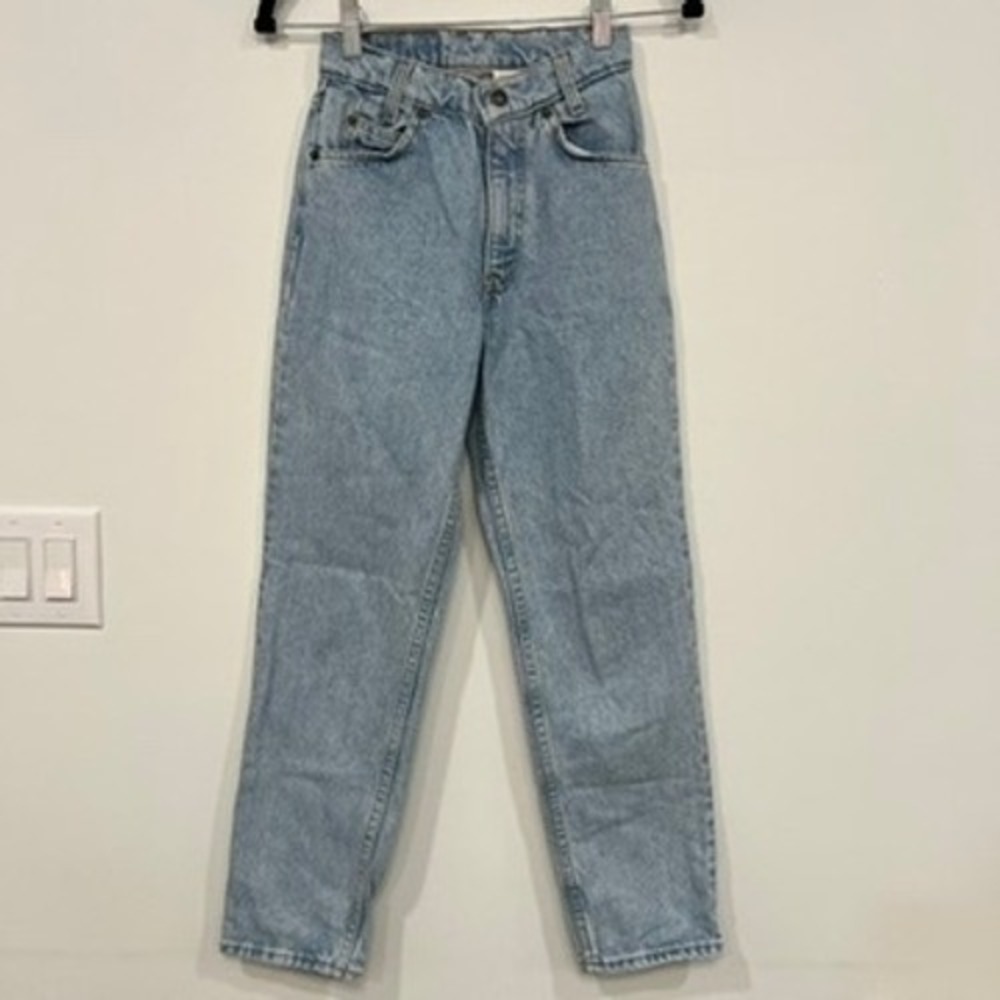 Levis Womens Orange Tab Vintage Jeans XS Blue Denim Mom Straight Cotton